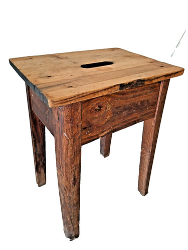 Sgabello rettangolare legno - sgabello,
