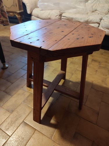 Sgabello artigianale legno - sgabello,