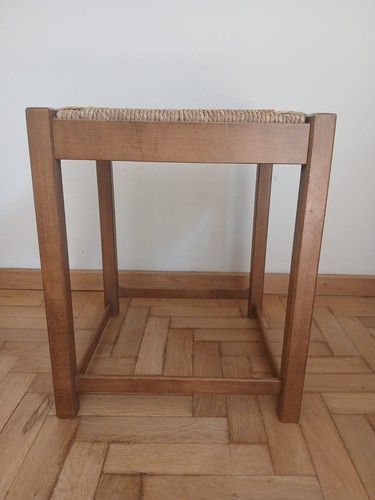 Sgabello legno con seduta - sgabello, in